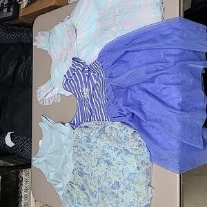 3 girls size 7/8 "tulle" dresses